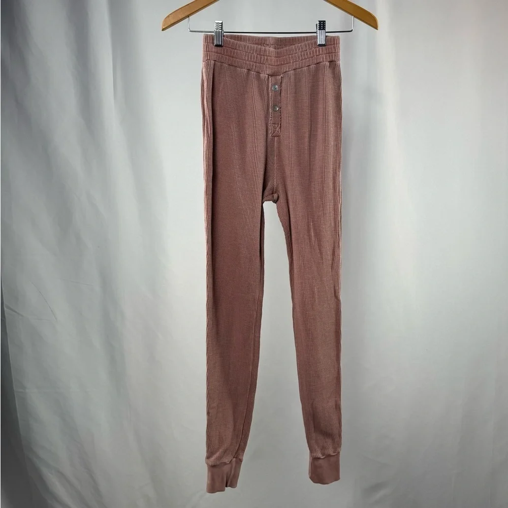 Tularosa Green The Vista Henley‎ Top & Legging in Rose Pink Size Extra Small